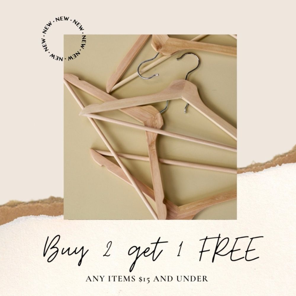 Buy 2 get 1 FREE applies to any and all items $15 and under!!